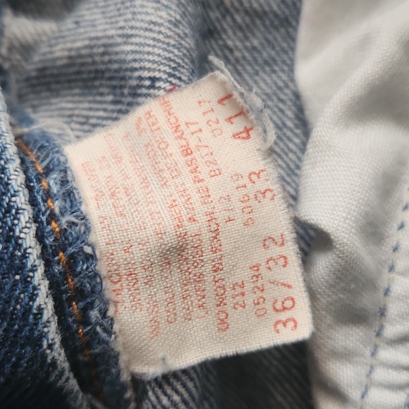 Levi's 619 Baggy Straight Leg Jeans Vintage 1982 Orange Tab - Picture 5 of 12